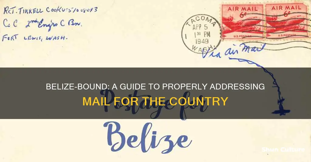 how to address mail to belize