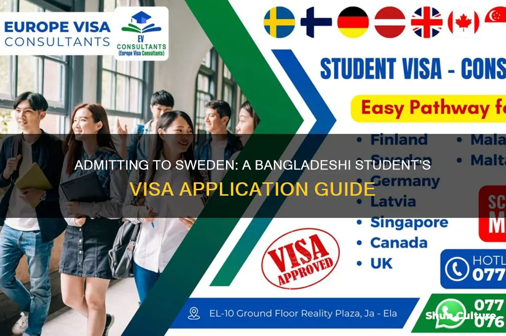how to admit from bangladesh to sweden student visa