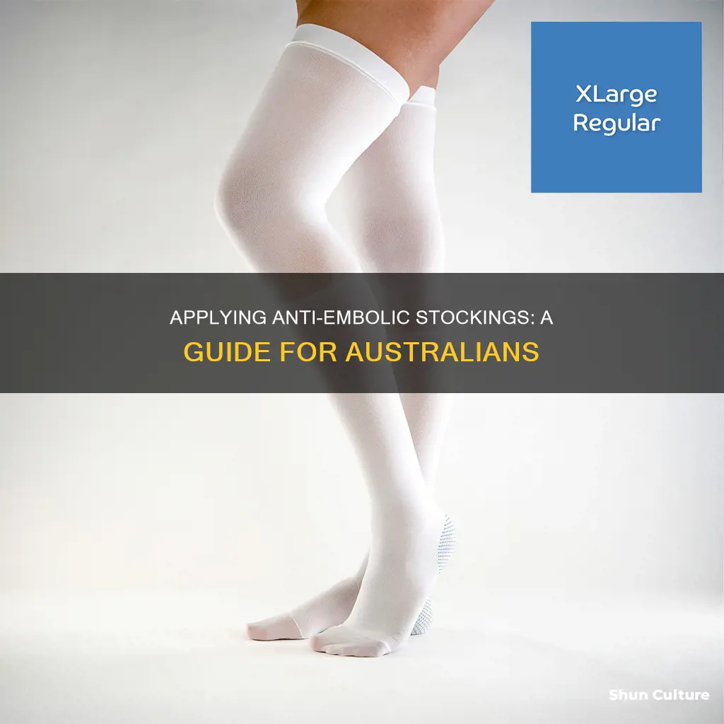 how to apply anti embolic stockings australia