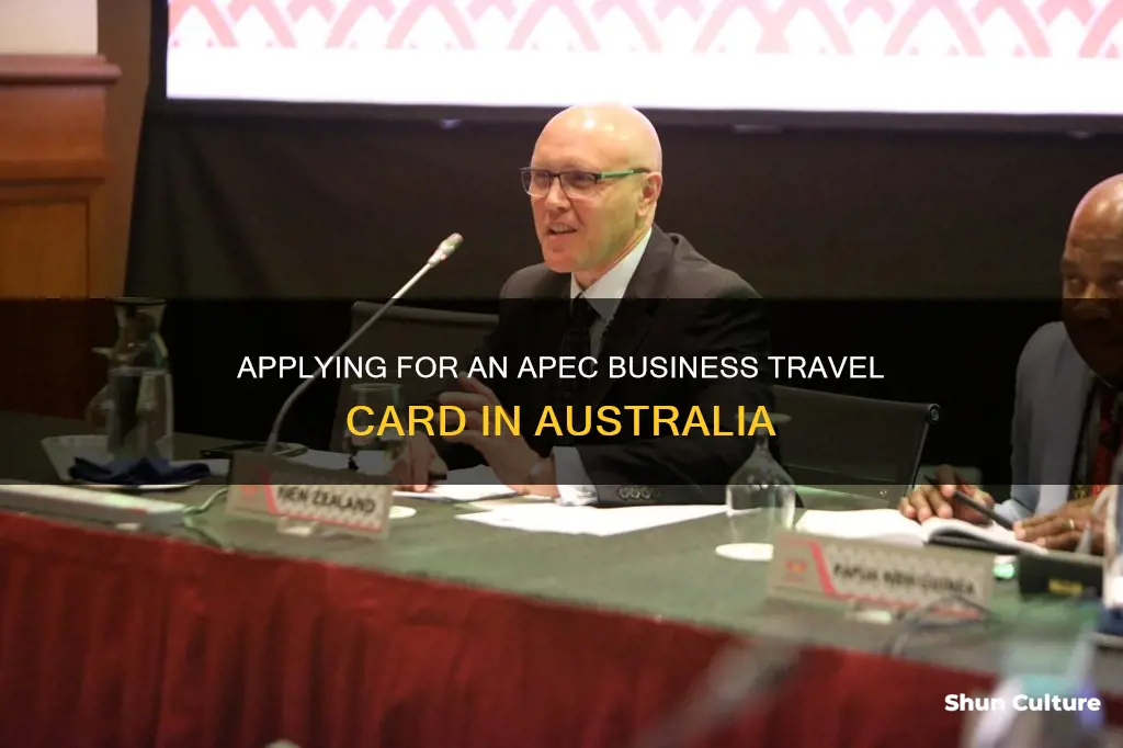 how to apply apec business travel card in australia