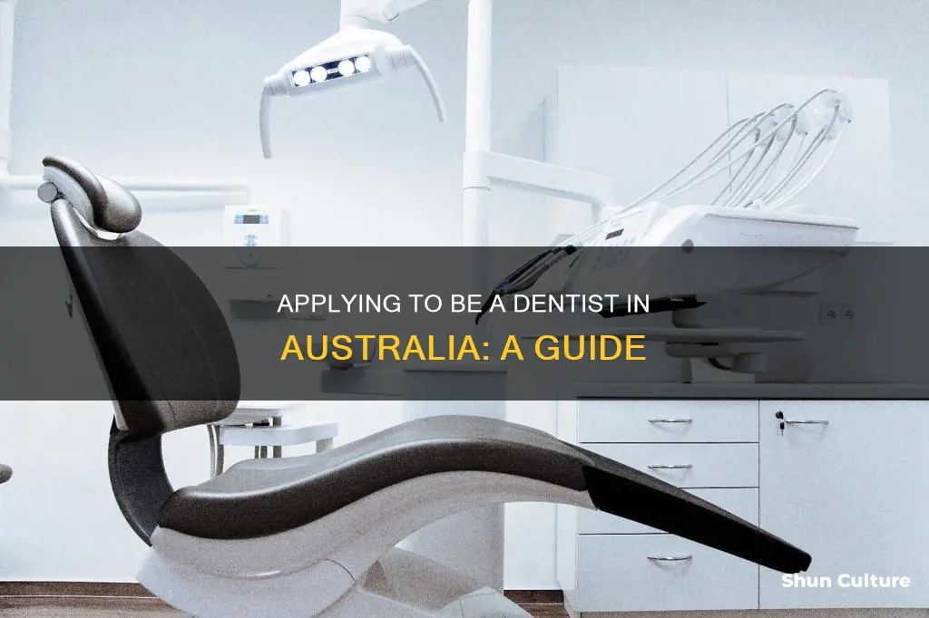 how to apply as a dentist in australia