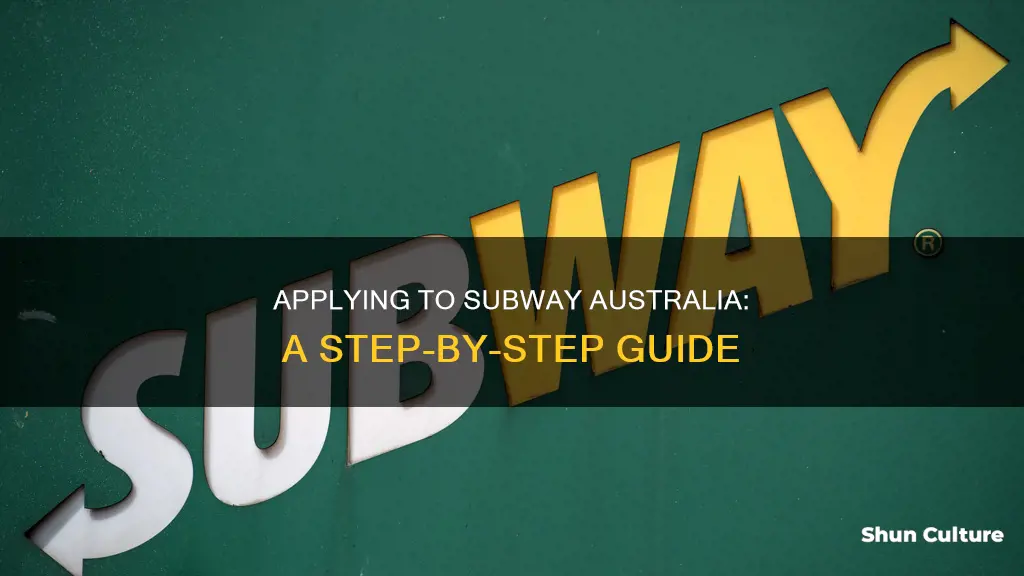 how to apply at subway australia