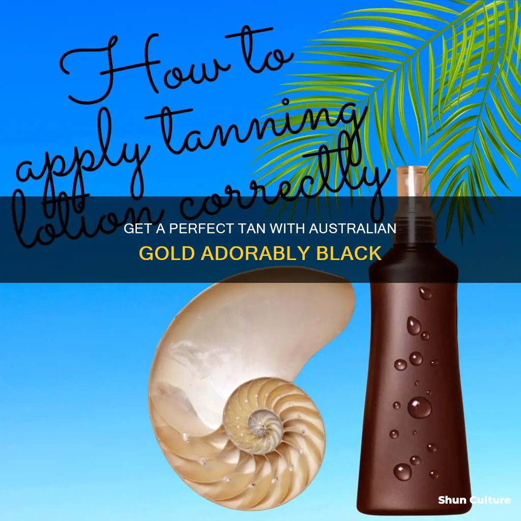 how to apply australian gold adorably black