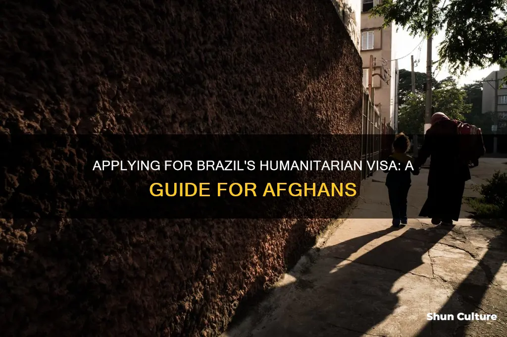 how to apply brazil humanitarian visa for afghanistan