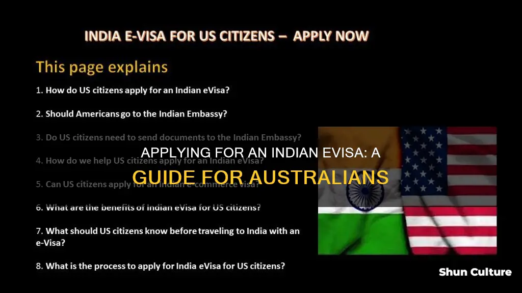 how to apply evisa for india from australia