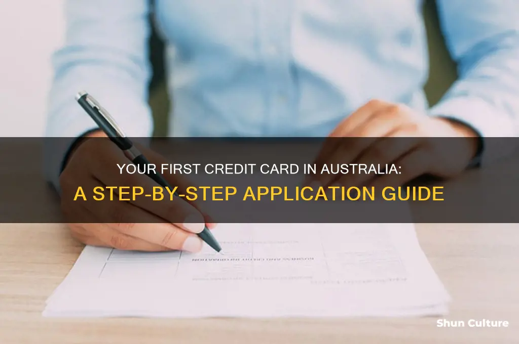 how to apply first credit card australia