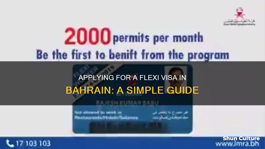 how to apply flexi visa in bahrain