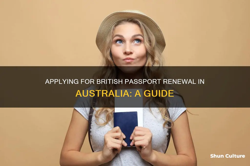 how to apply for a british passport renewal in australia