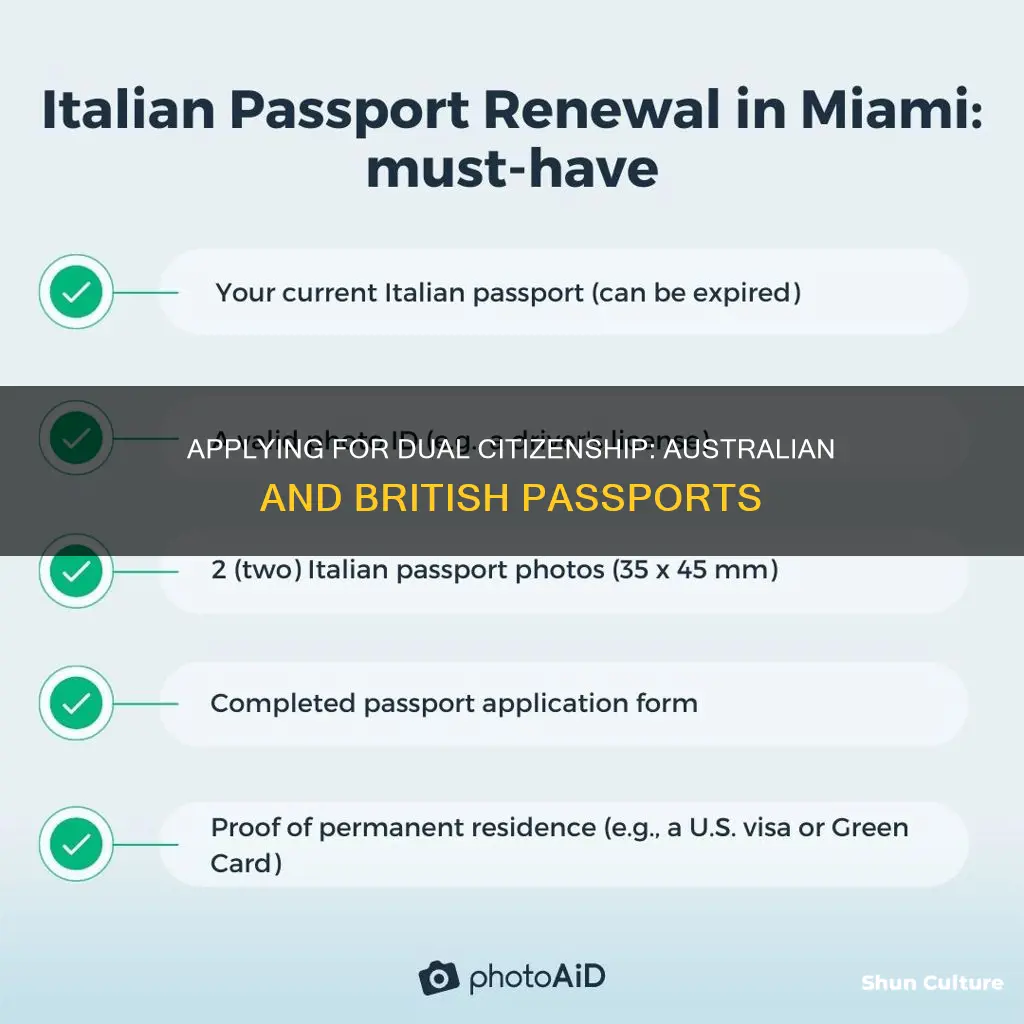 how to apply for a dual australian and british passport