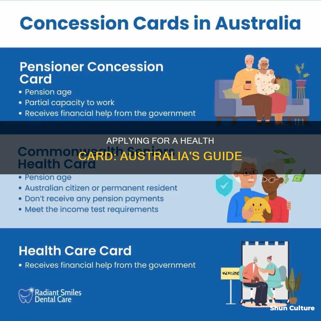 how to apply for a health card in australia