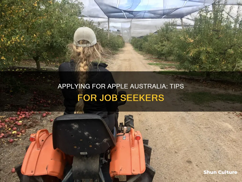 how to apply for a job at apple australia