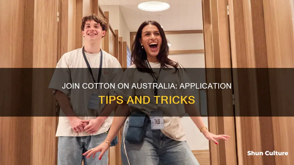 how to apply for a job at cotton on australia
