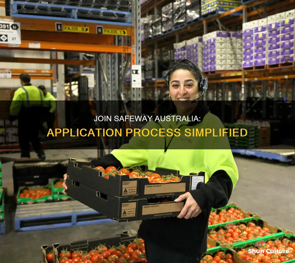 how to apply for a job at safeway australia