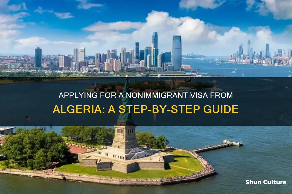 how to apply for a nonimmigrant visa from algeria