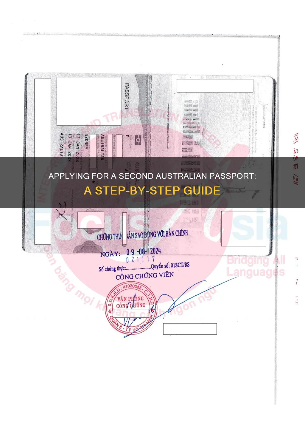 how to apply for a second australian passport