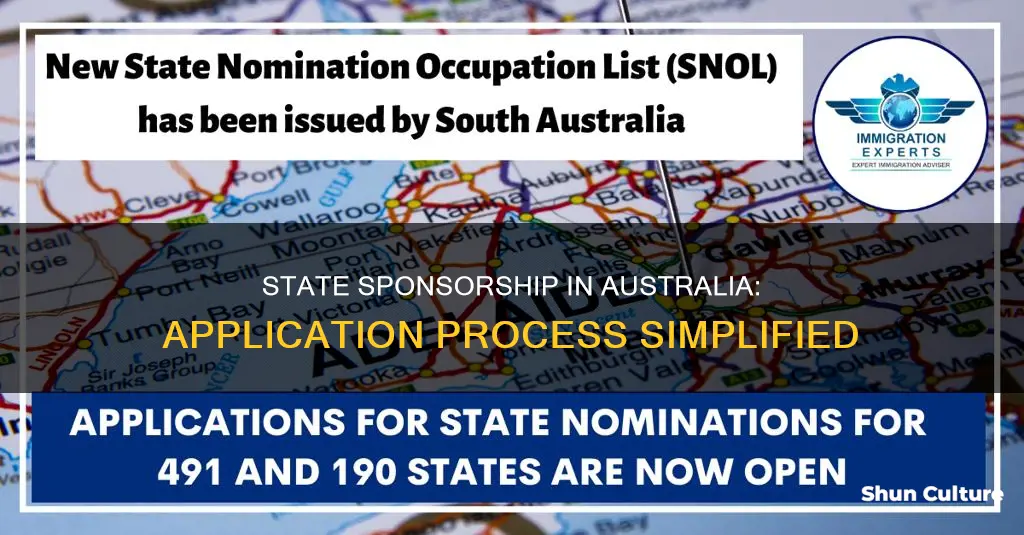 how to apply for a state sponsorship in australia