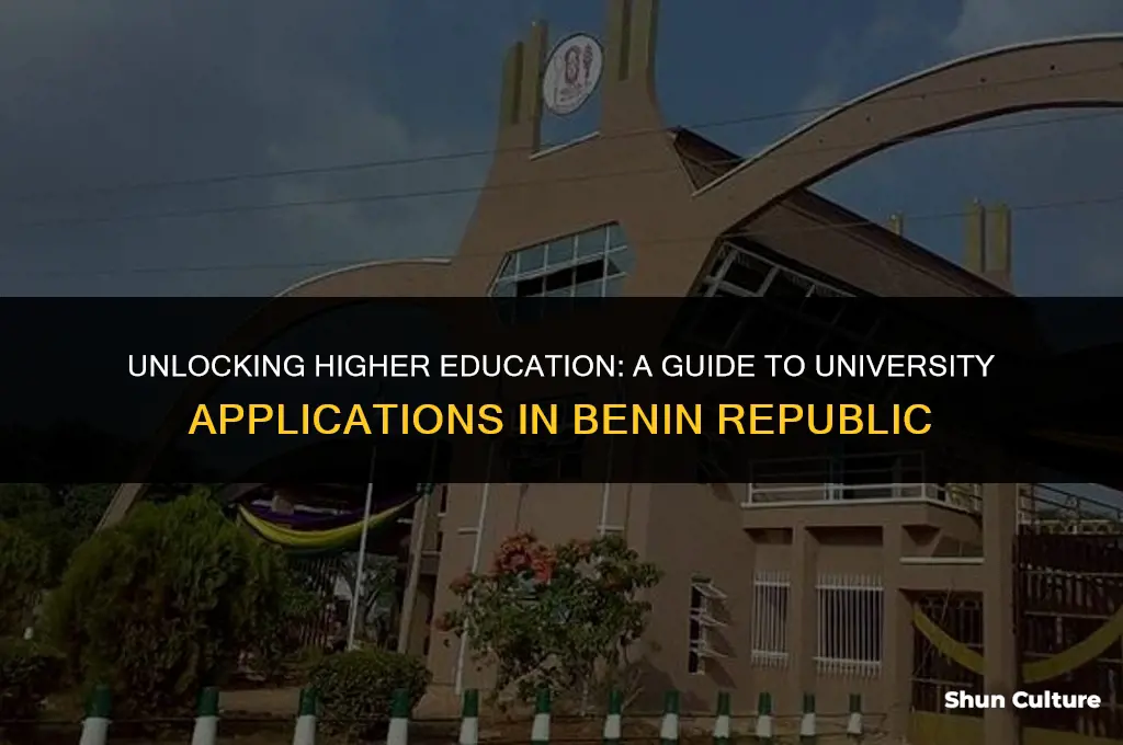 how to apply for a university in benin republic