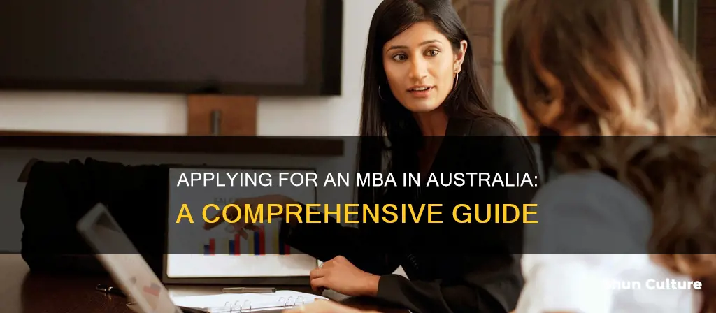 how to apply for an mba in australia