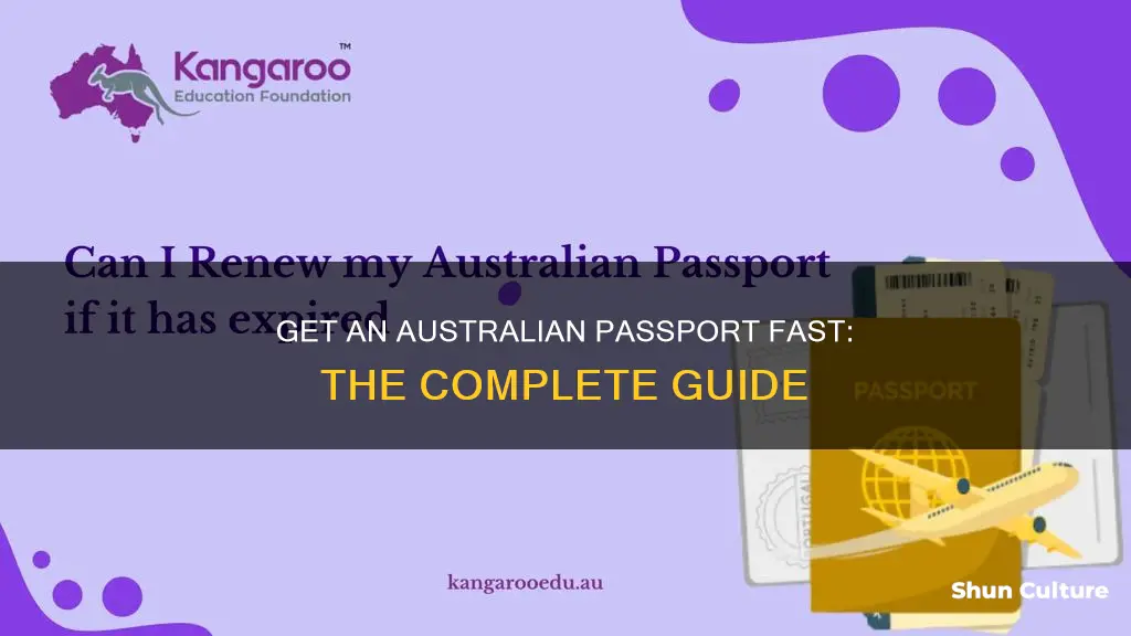 how to apply for an urgent australian passport