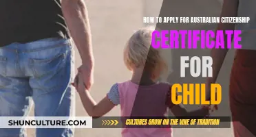 Applying for an Australian Citizenship Certificate for Your Child
