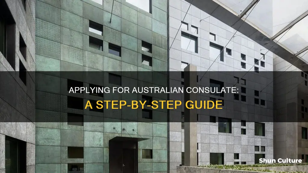 how to apply for australian consulate