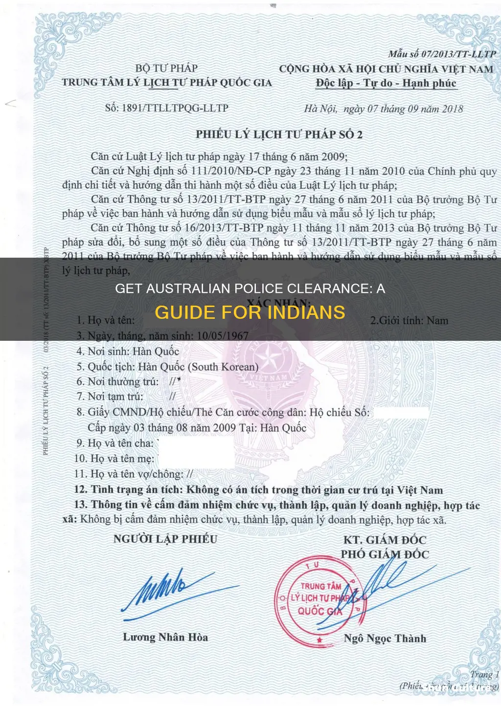 how to apply for australian police clearance from india