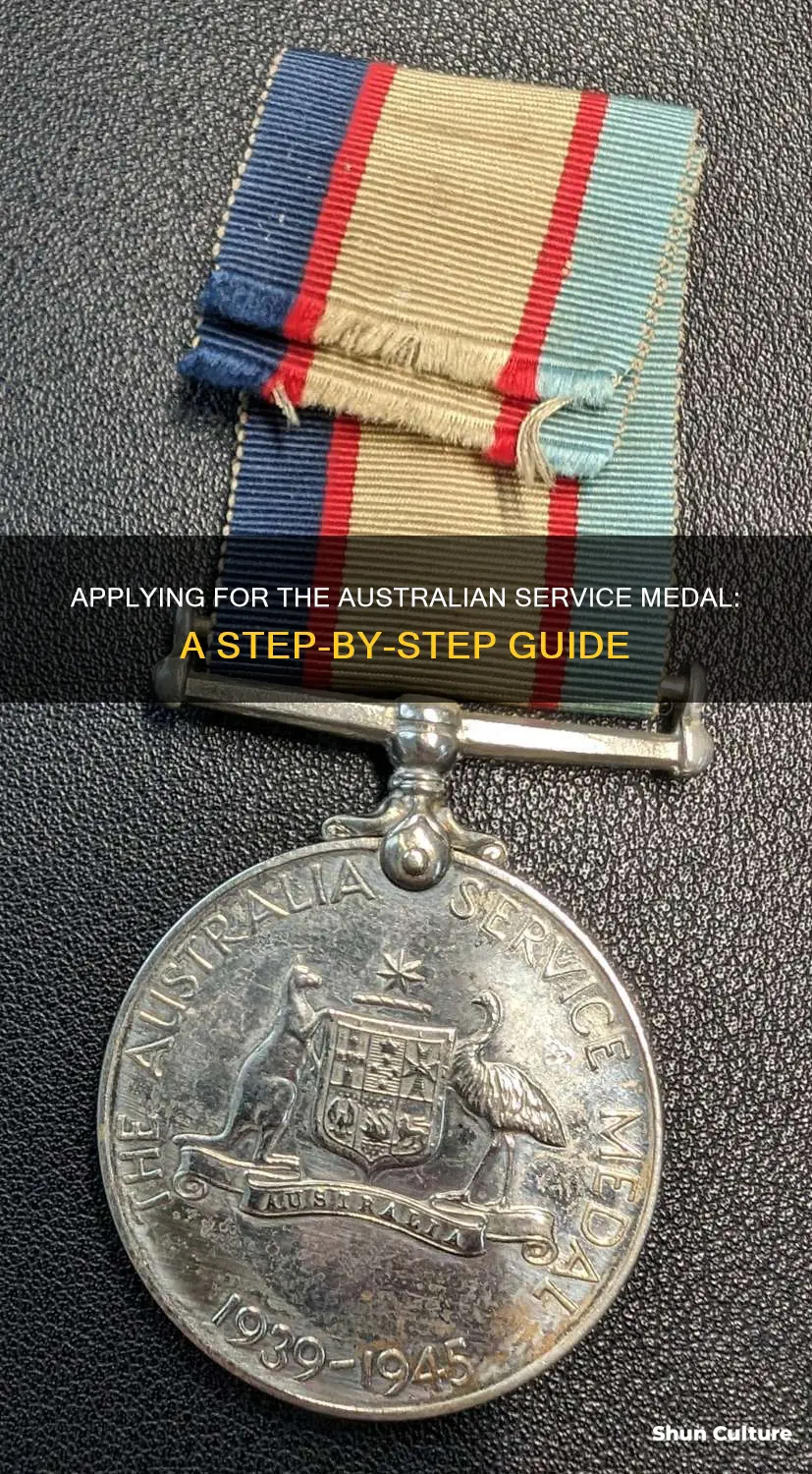 how to apply for australian service medal