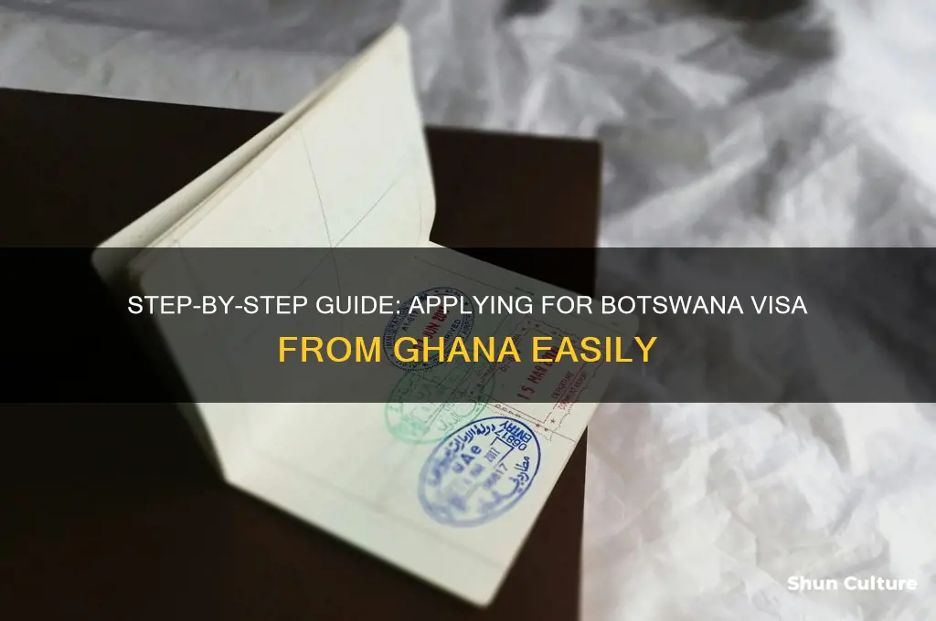 how to apply for botswana visa from ghana