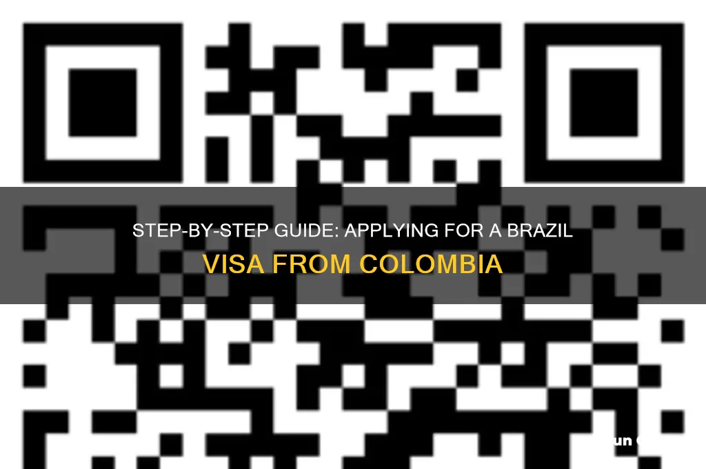 how to apply for brazil visa from colombia