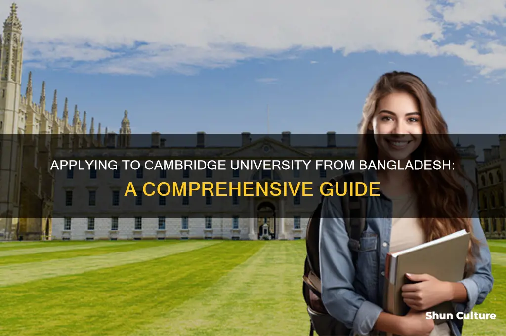 how to apply for cambridge university from bangladesh