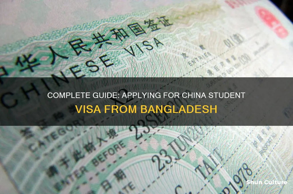 how to apply for china student visa from bangladesh