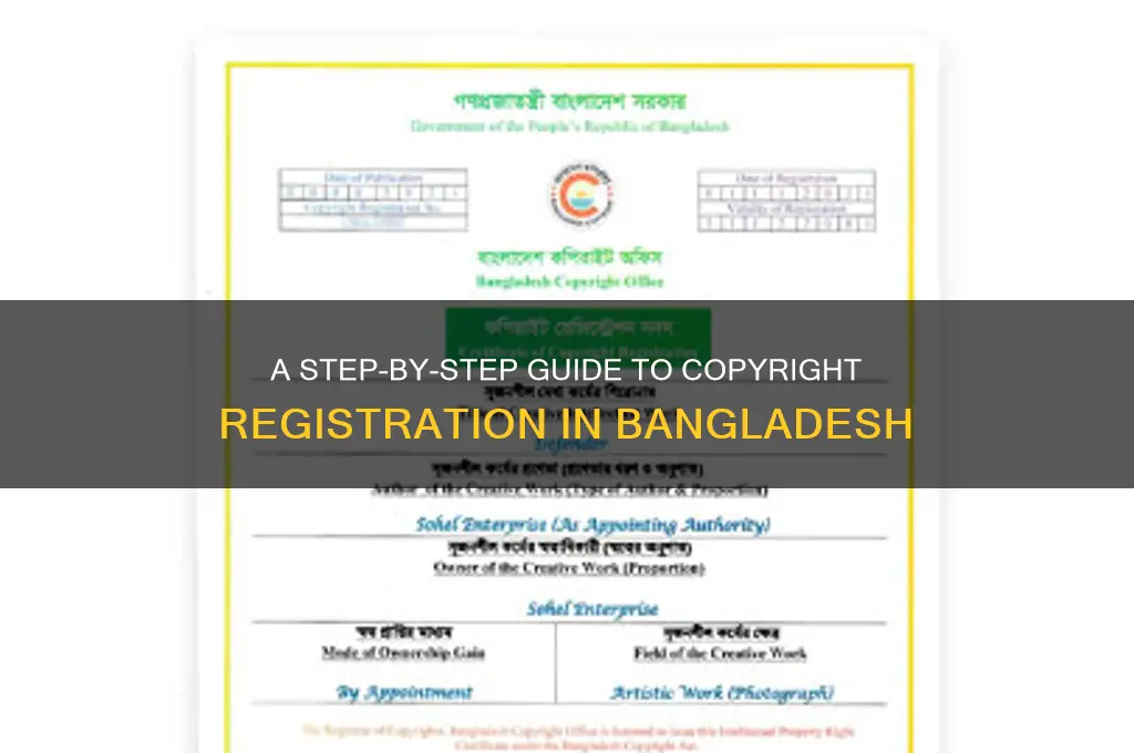 how to apply for copyright in bangladesh