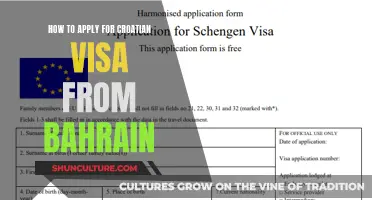 Croatian Visa Application Process for Bahraini Citizens