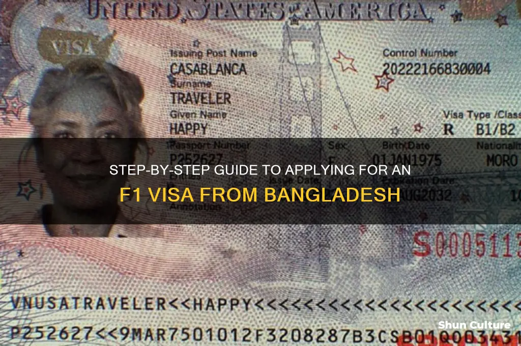 how to apply for f1 visa from bangladesh