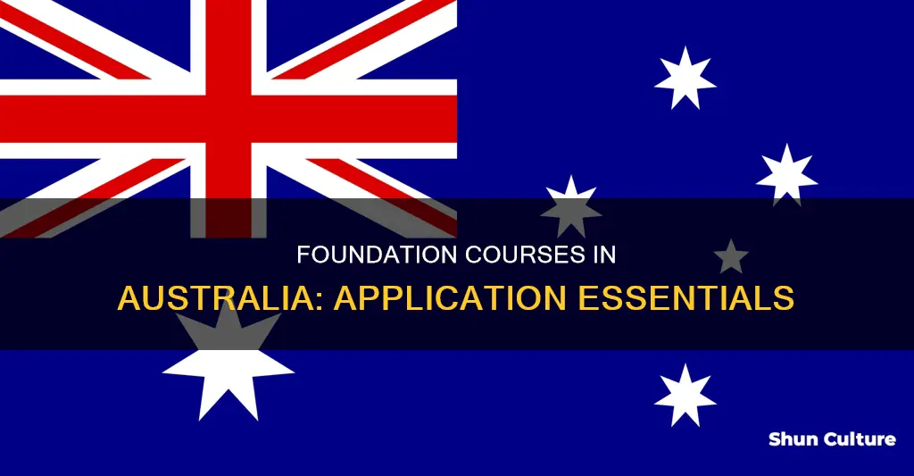how to apply for foundation course in australia