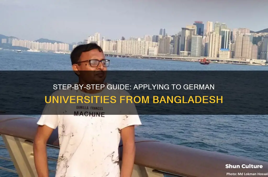 how to apply for german universities from bangladesh