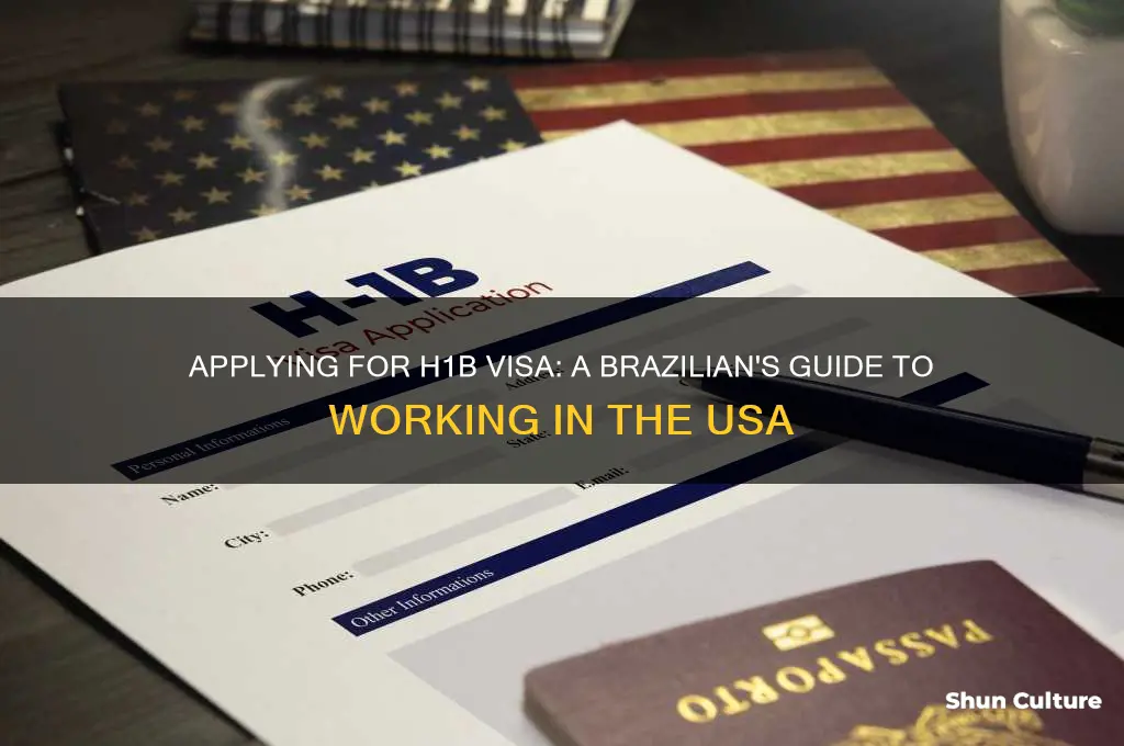 how to apply for h1b visa from brazil to usa