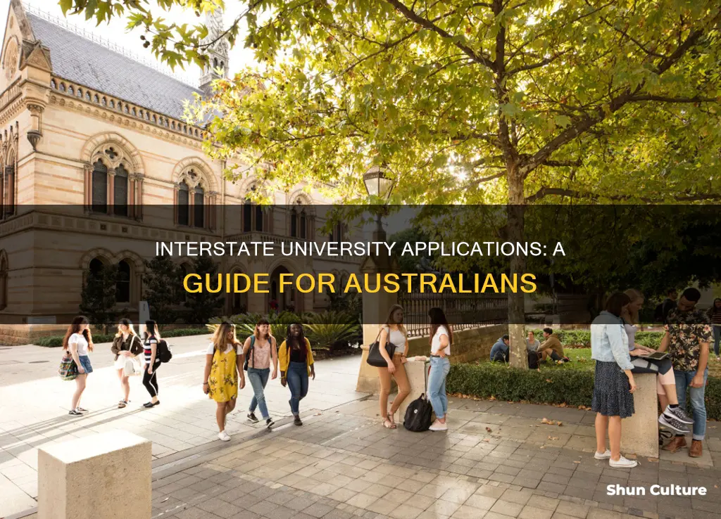 how to apply for interstate universities australia