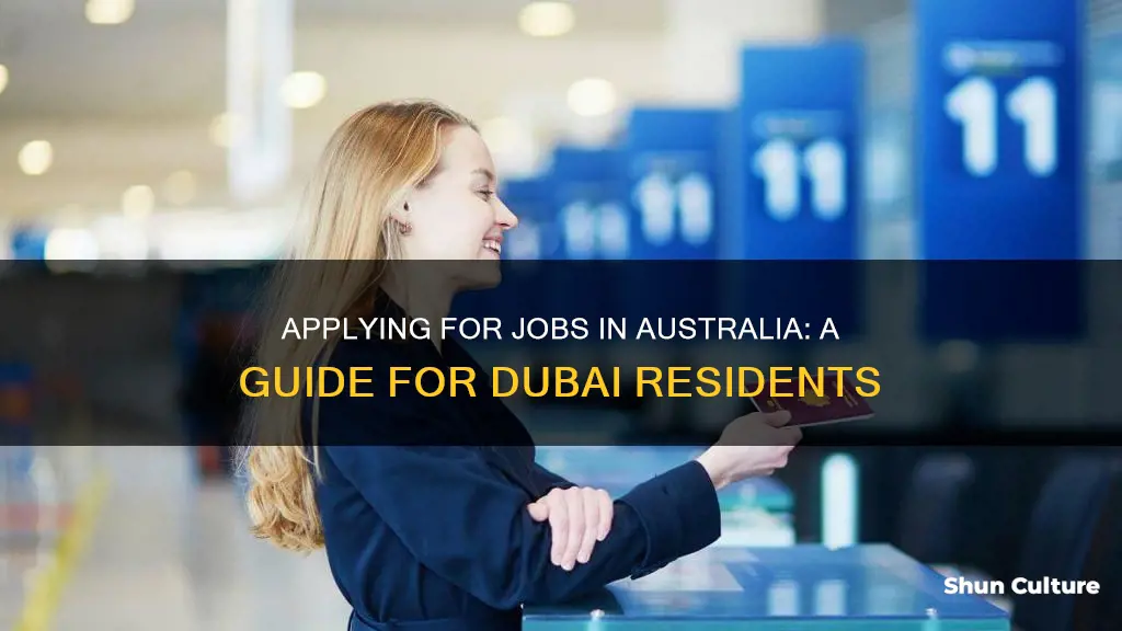 how to apply for jobs in australia from dubai