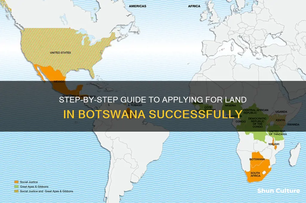 how to apply for land in botswana