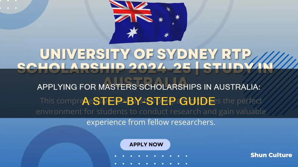 how to apply for masters scholarship in australia