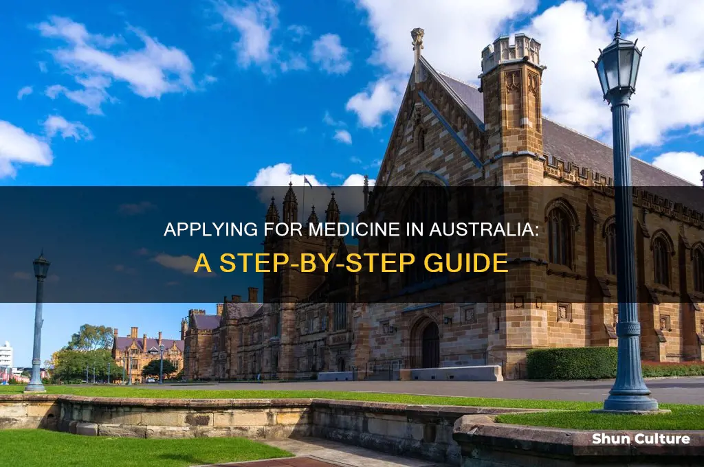 how to apply for medicine in australia
