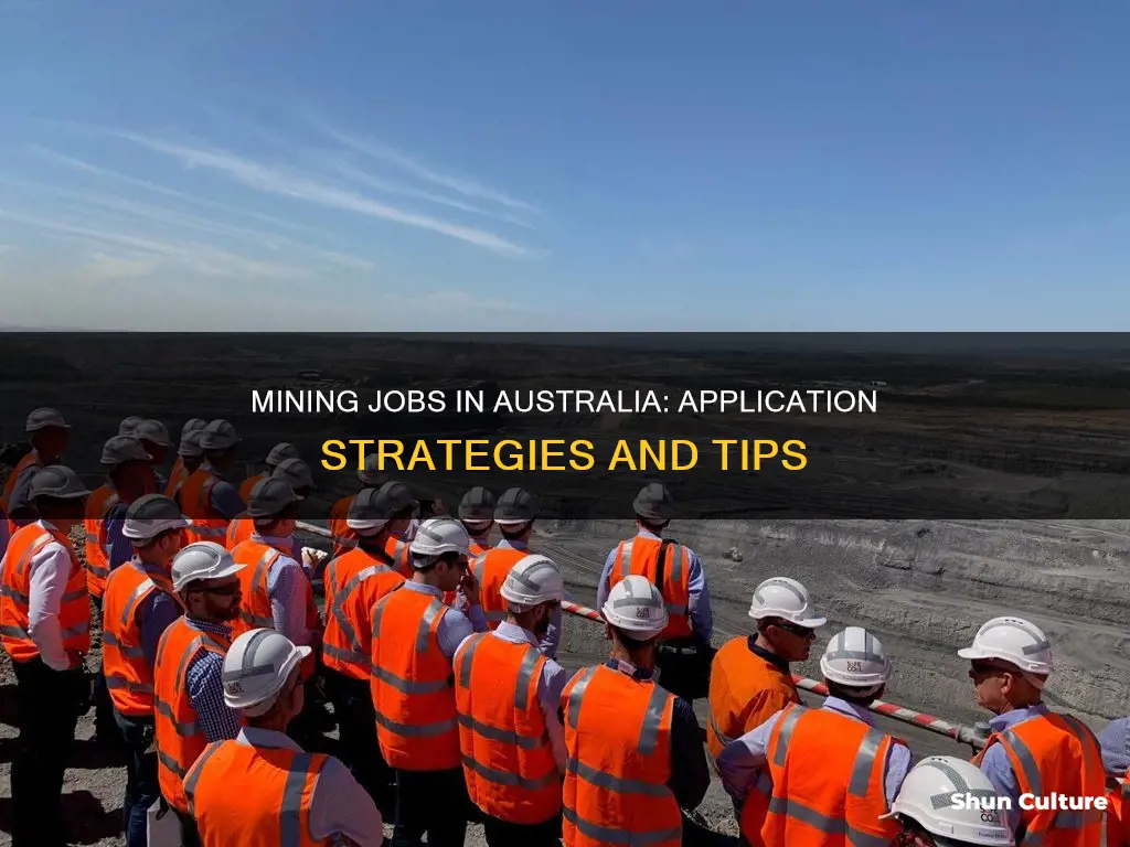 how to apply for mining jobs in australia