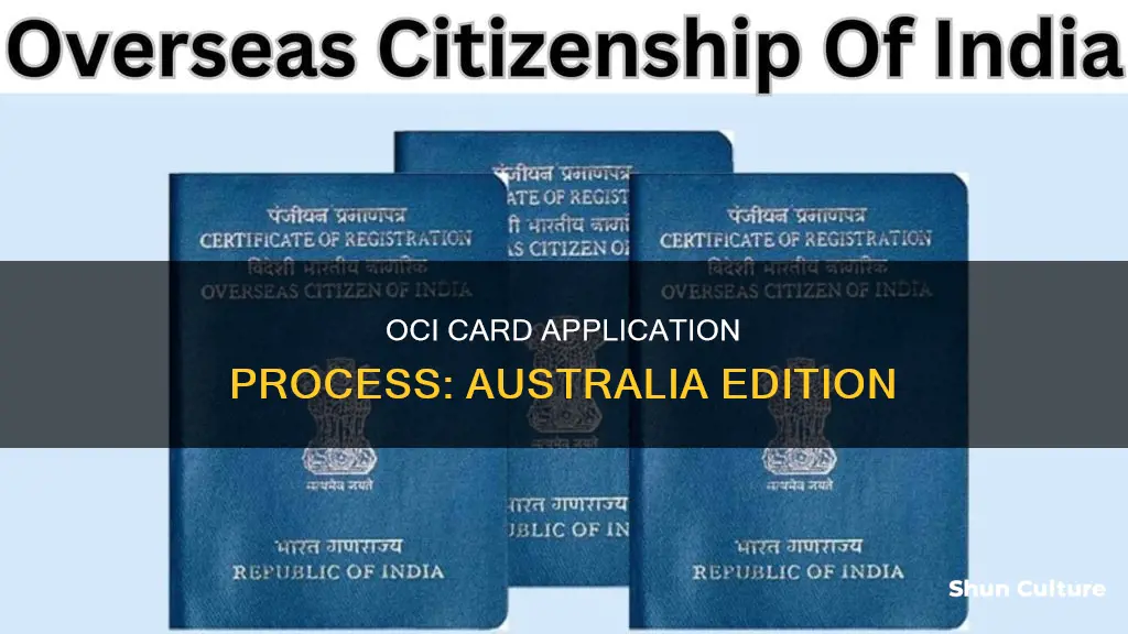 how to apply for oci card in australia