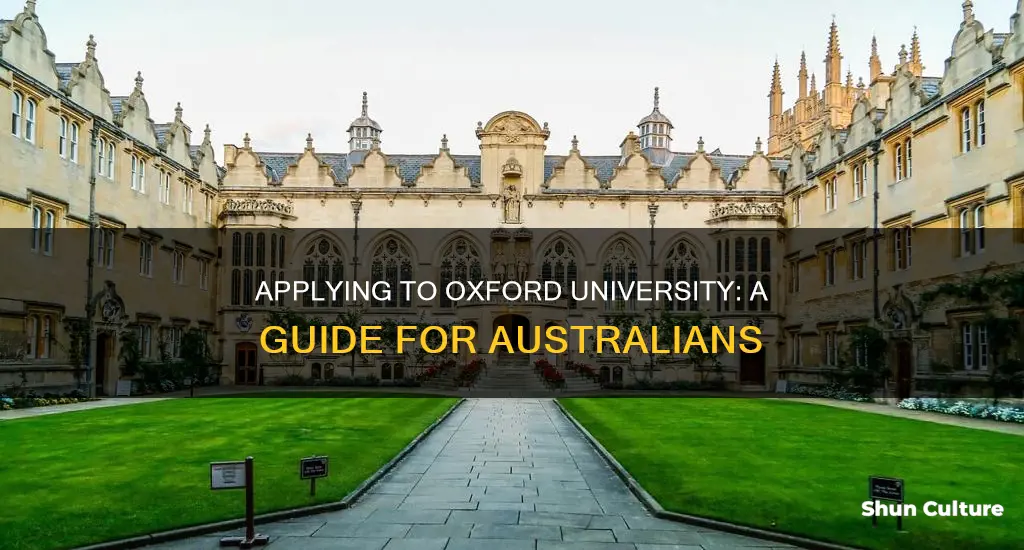 how to apply for oxford university from australia
