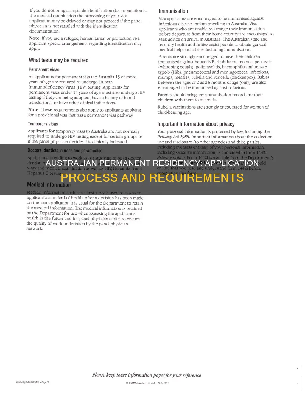 how to apply for permanent australian residency