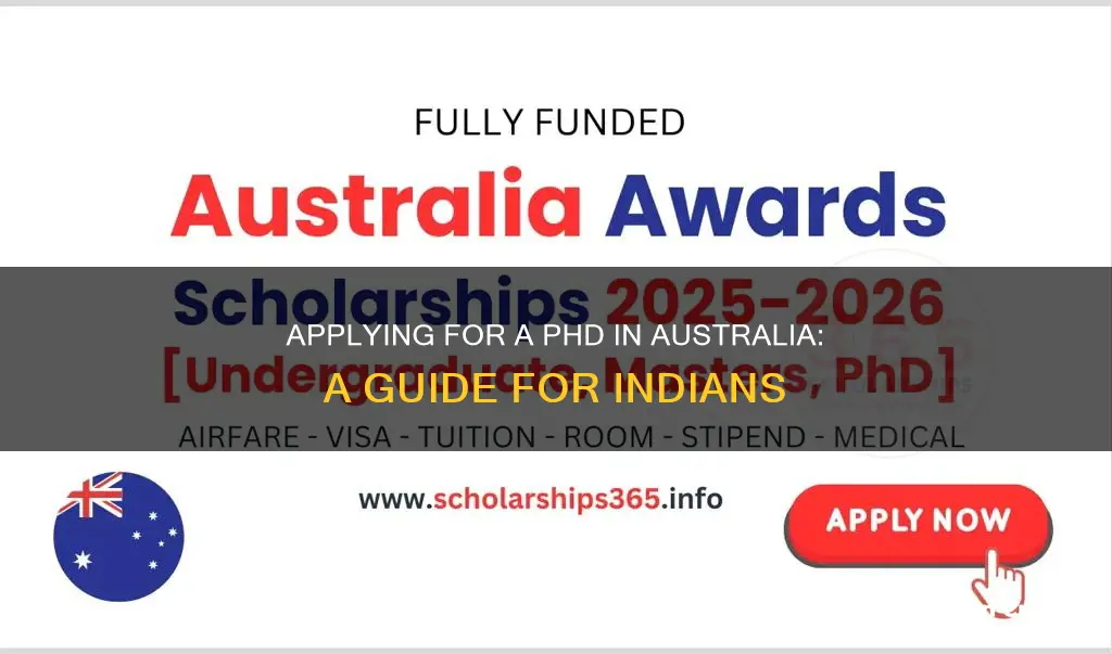 how to apply for phd in australia from india