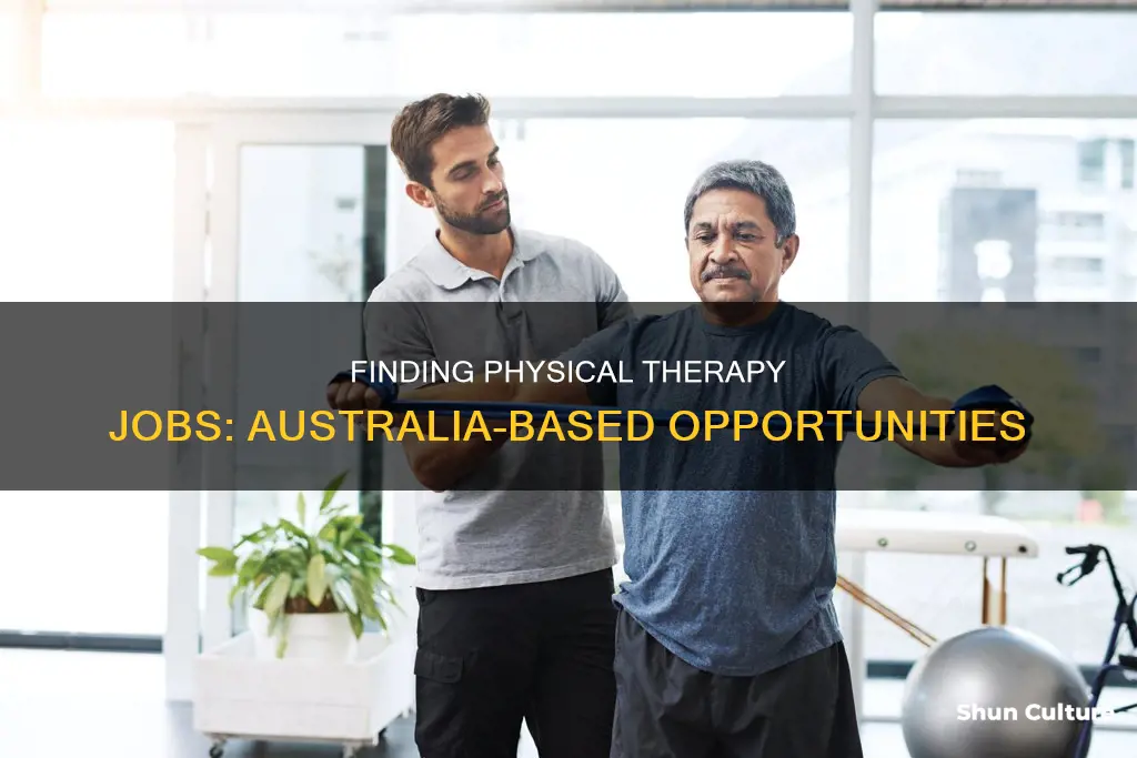 how to apply for physical therapy jobs in australia