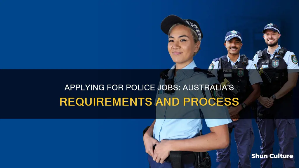 how to apply for police jobs in australia