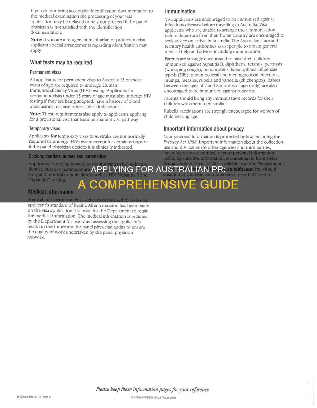 how to apply for pr australia